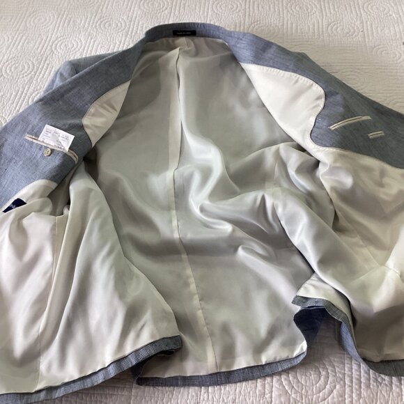 NWT Paul Fredrick Mens 100% Linen Blazer Jacket 52L Classic Fit - Picture 13 of 15